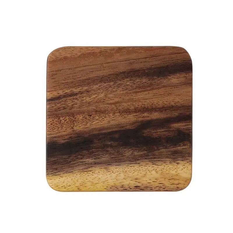 1Pc Wood Coaster Square round Mug Coasters Coffee Tea Cup Mats Table Mat Pad Wooden Drink Coasters Placemats Table Accessories