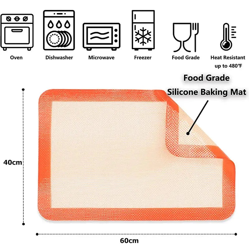 Silicone Baking Mat Non-Stick Reusable Silicone Pastry Baking Mat Food Grade Liquid Silicone Baking Mats KC0474