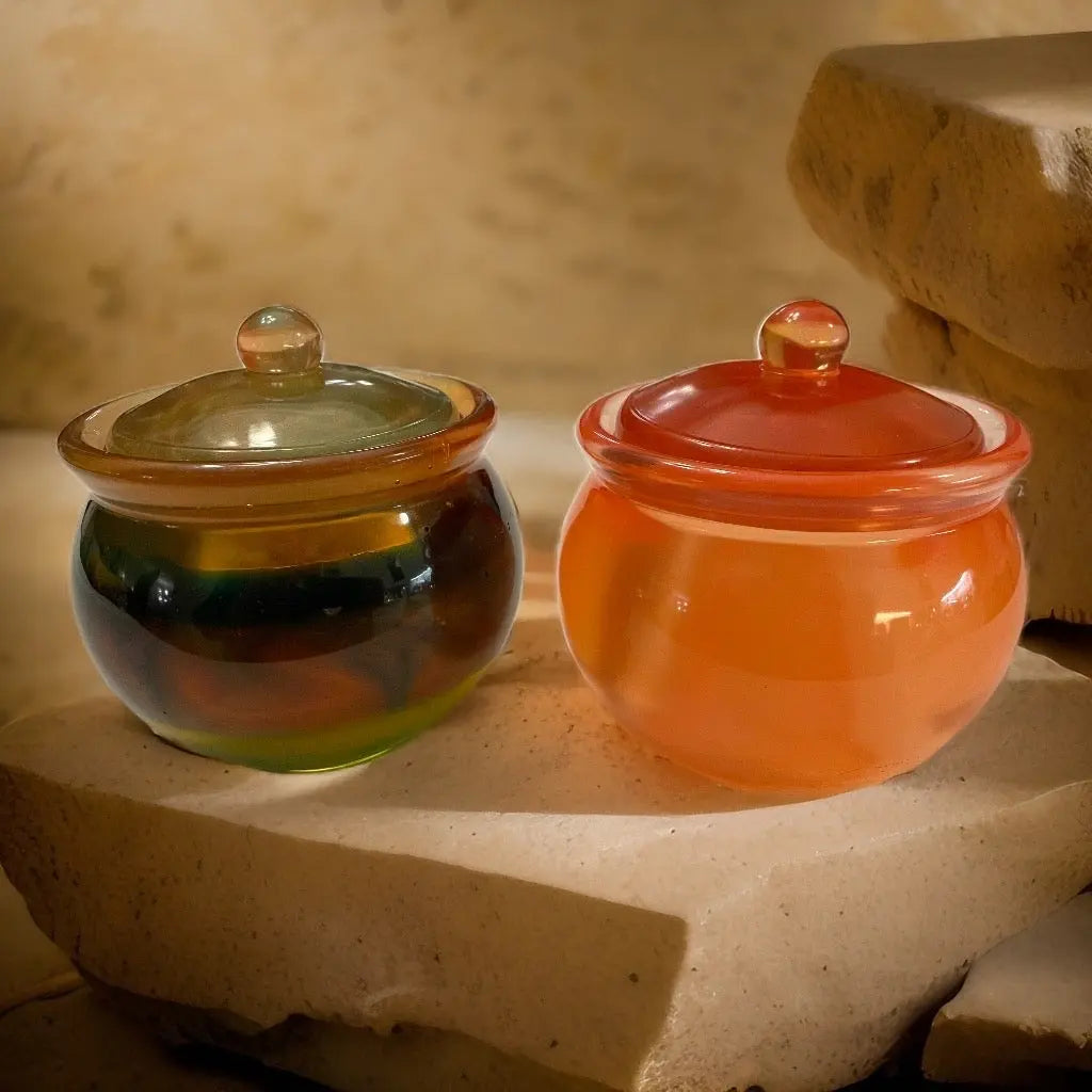 Handmade Epoxy Storage Jar with Lid | Elegant, Durable, and Artisan-Crafted Min butikk