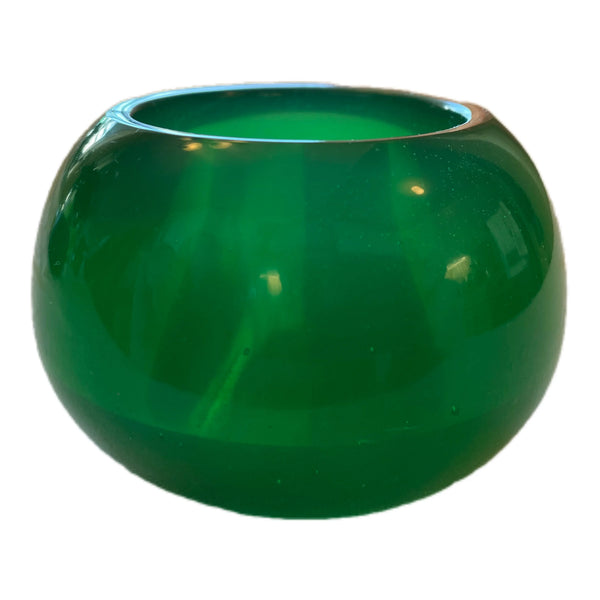 Elegant handmade epoxy jar – green – unique décor