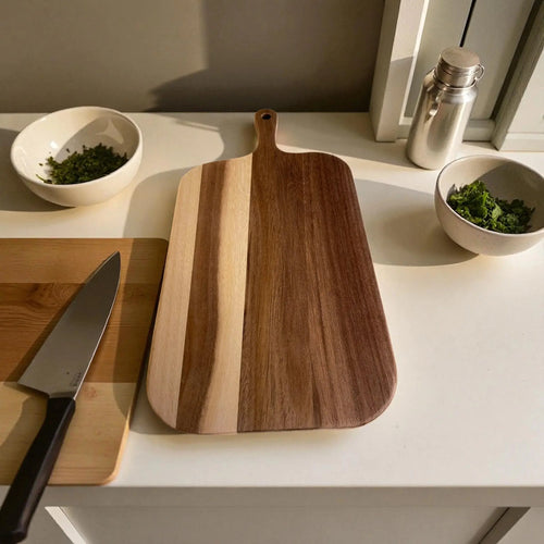 Skjærefjøl som serveringsbrett
