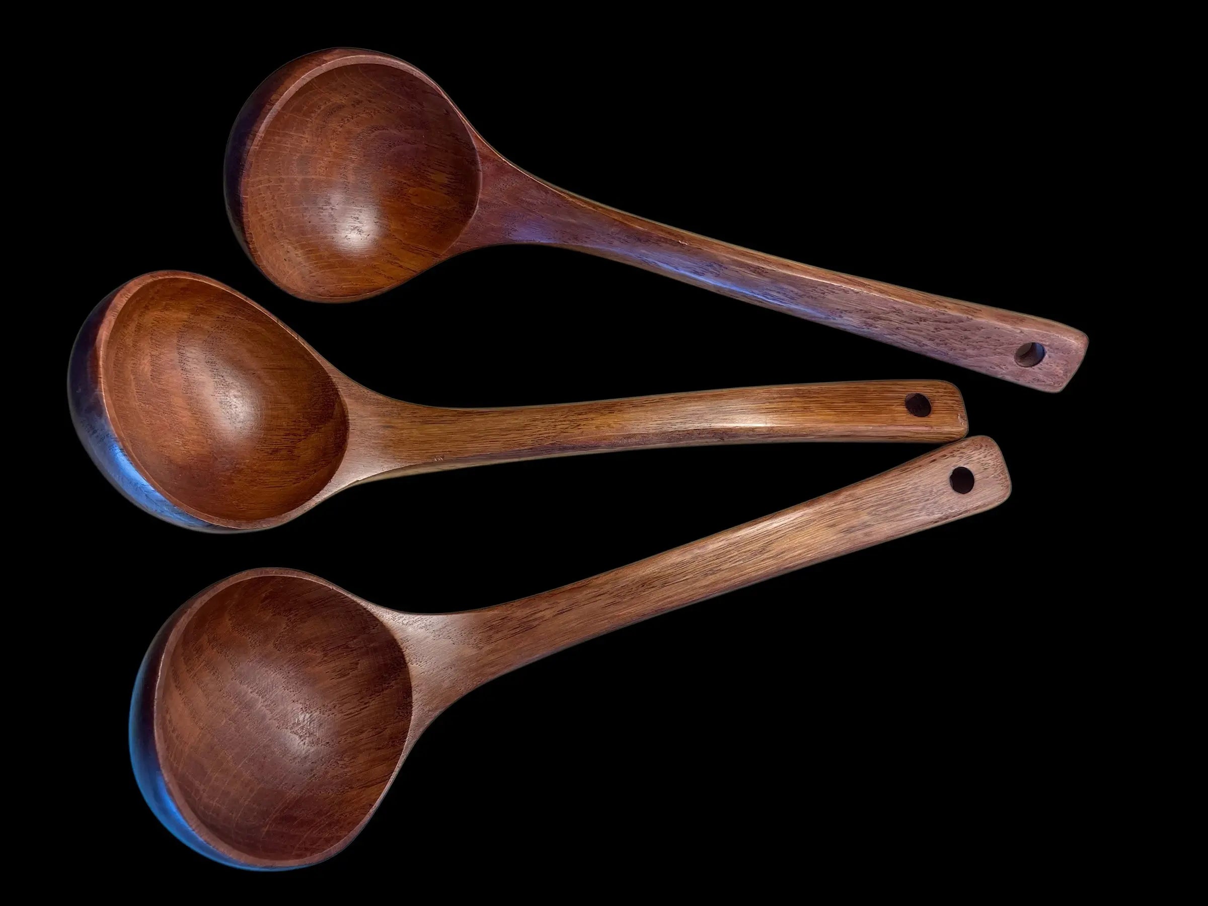 Suppe Øse – Håndlaget Kjøkkenredskap i Naturlig Tre Epoxy-Crafts