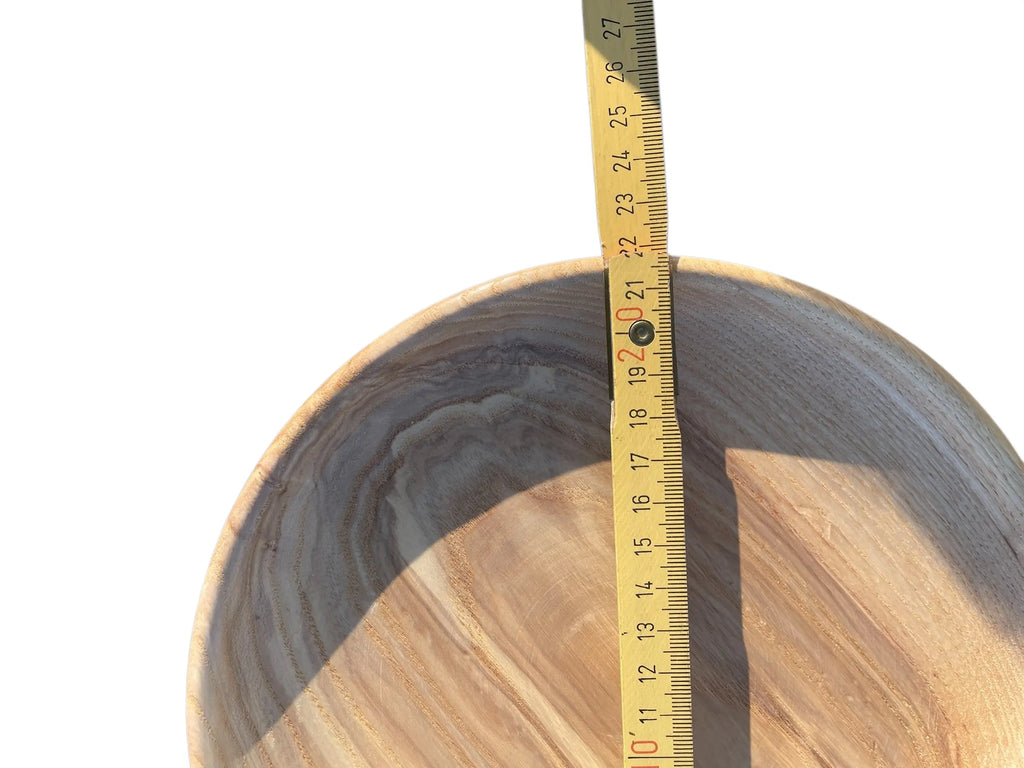 Hånddreid trefat i heltre – 22 cm Epoxy-Crafts