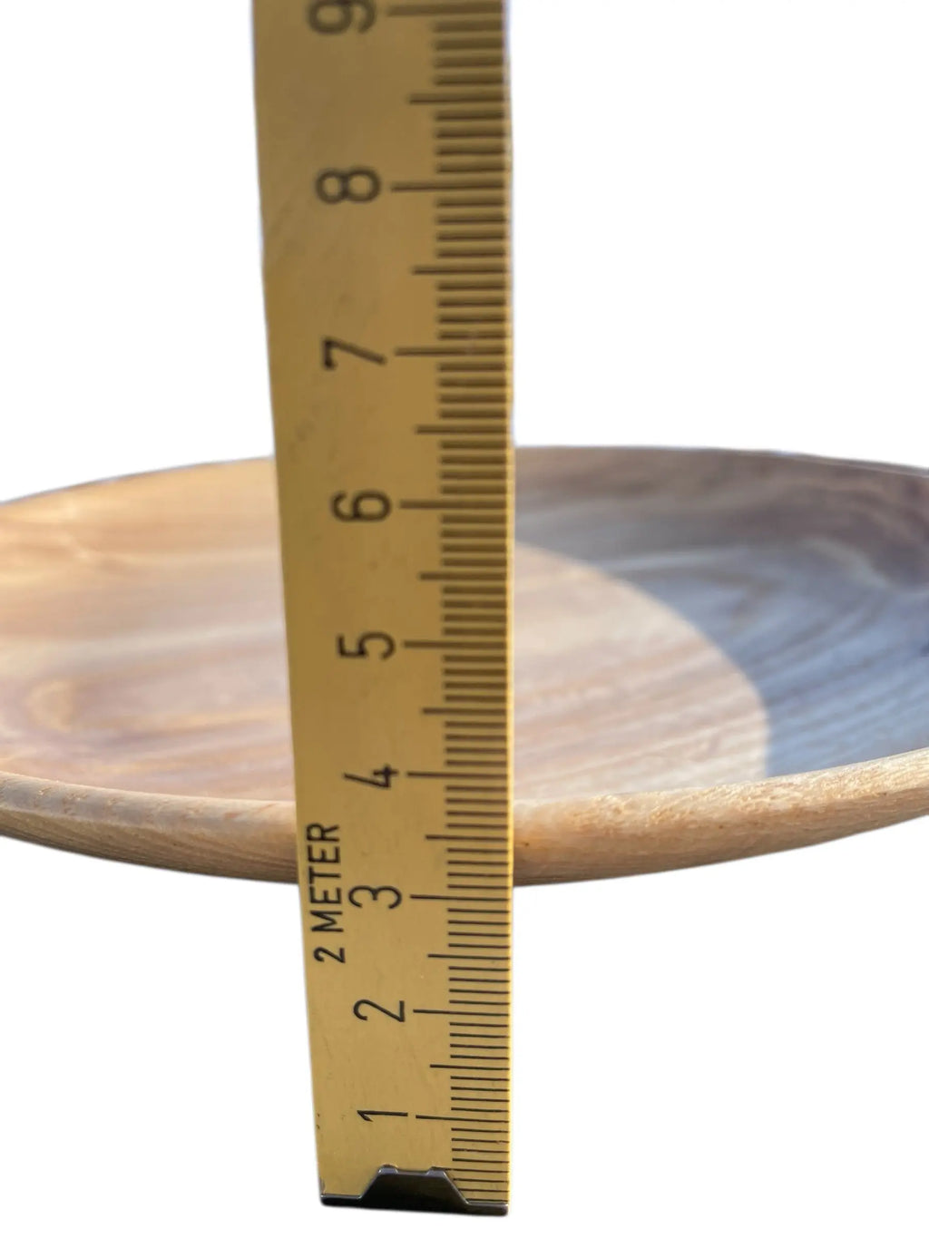 Hånddreid trefat i heltre – 22 cm Epoxy-Crafts