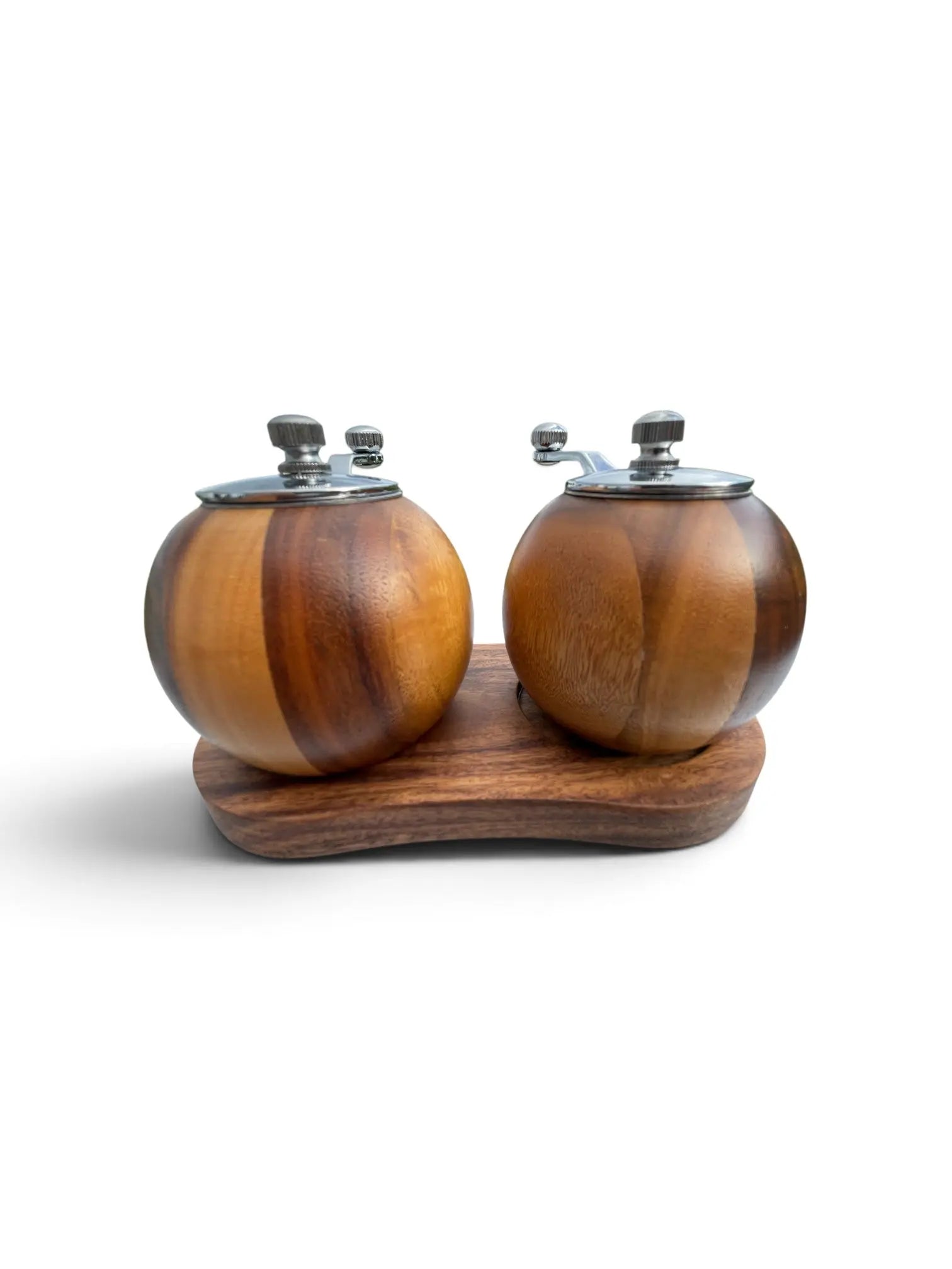 Rund pepperkvern i tre – Elegant krydderkvern med naturlig finish Epoxy-Crafts