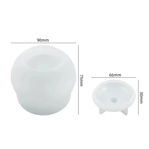 DIY Storage Box Crystal Epoxy Resin Mold with Lid Jar Mirror Silicone Mold