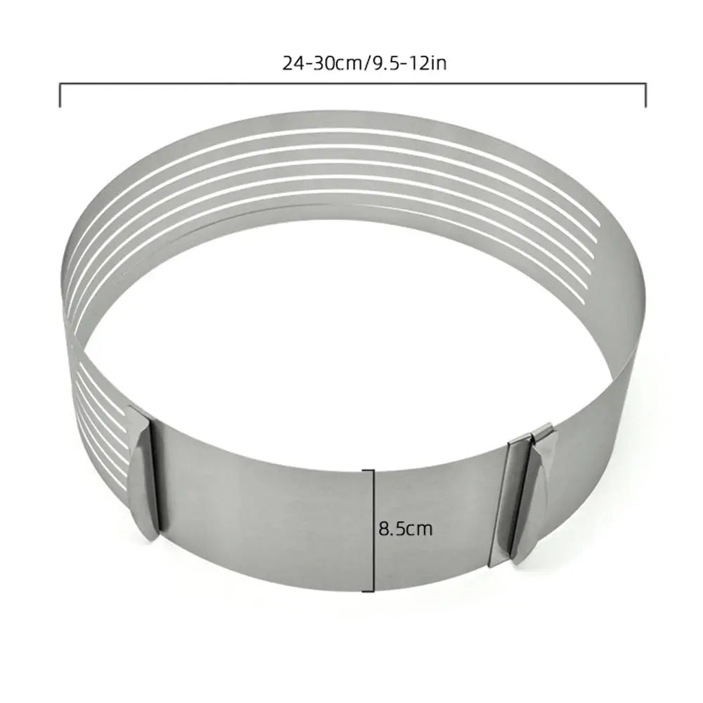 20CM 30CM Adjustable round Bread Cake Cutter Slicer Stainless Steel Cake Cutter 7 Layers Slicer Mousse Ring Mould Baking Gadgets