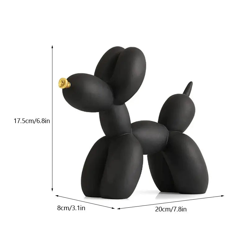 Nordic Balloon Dog Figurines for Interior Resin Doggy Home Entrance Living Room Desktop Decoration Accessories Gifts